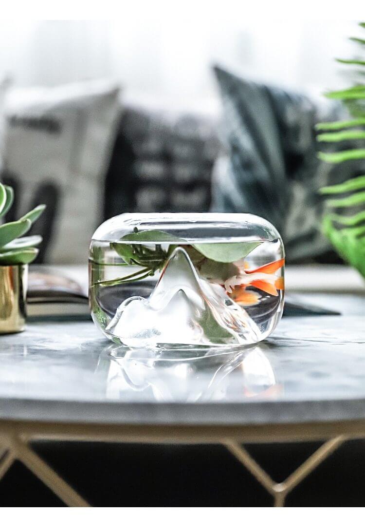 Creative Transparent Snow Mountain Fish Aquariums - MaviGadget