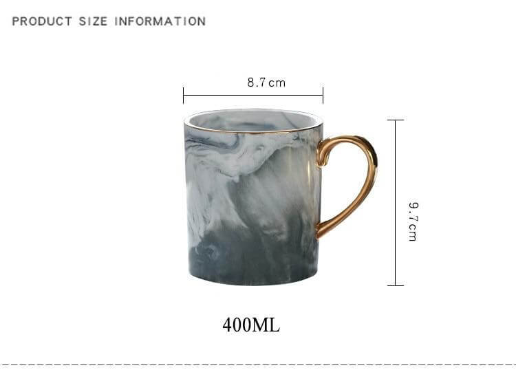 European Marble Porcelain Mug - MaviGadget