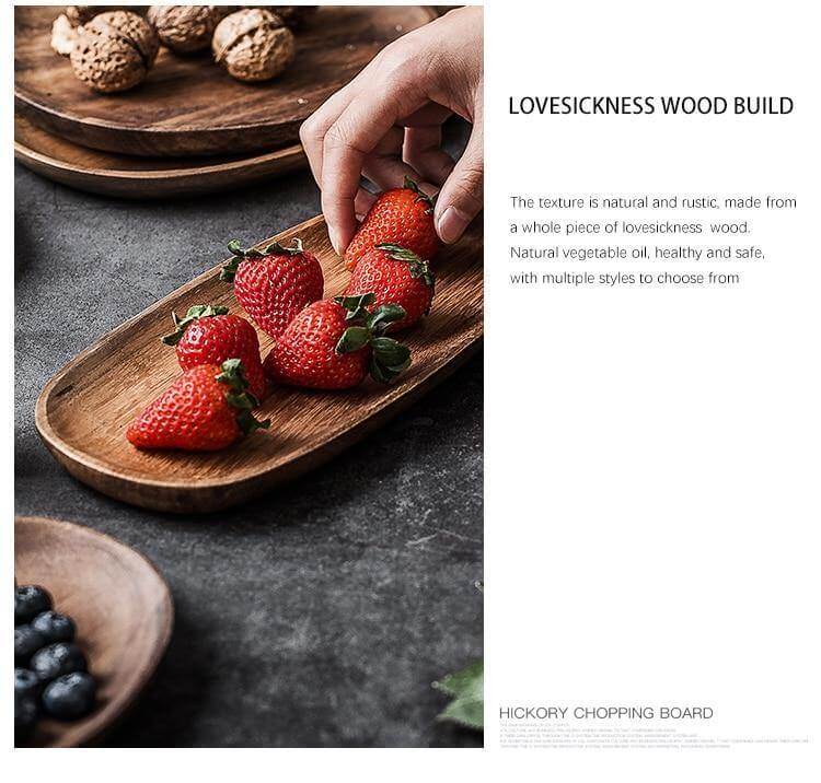 Irregular Natural Wood Plates - MaviGadget
