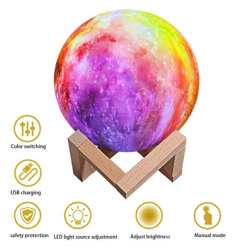 3D Moon Night Lamp - MaviGadget