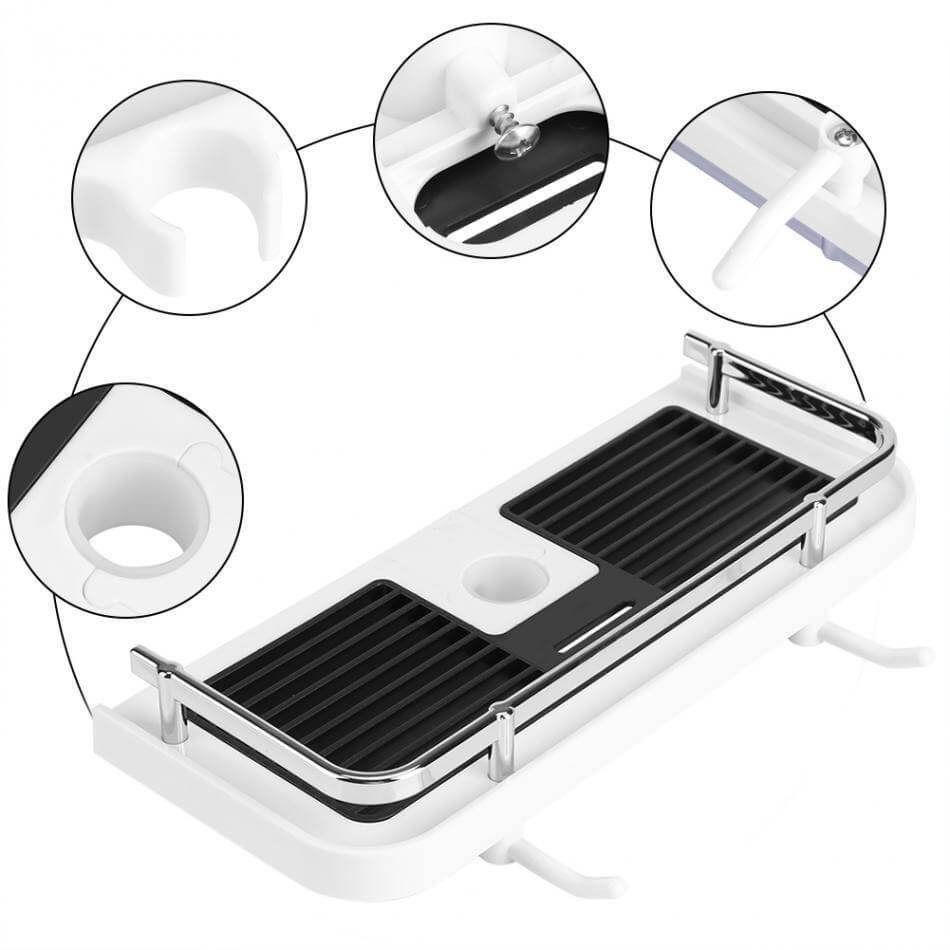 No-Drill Bathroom Shower Pole Rack - MaviGadget