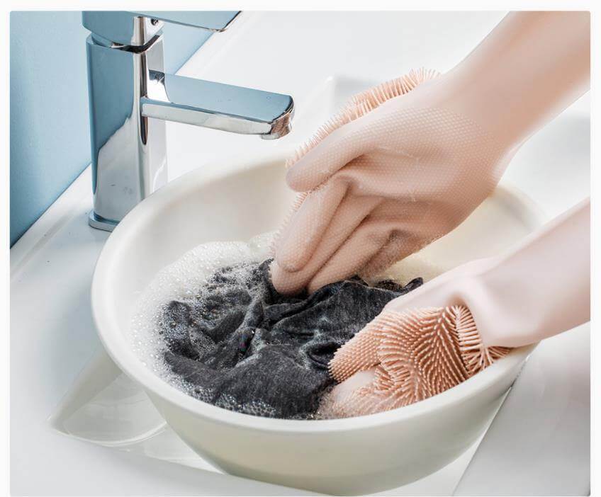 Non-Slip Magic Silicone Cleaning Gloves - MaviGadget