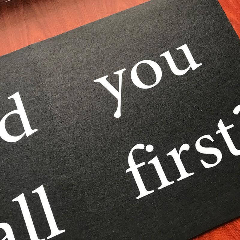 " Did you call first? " Home Non-Slip Funny Door Mat - MaviGadget