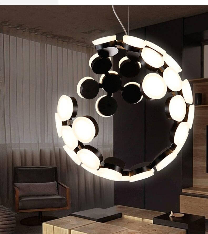 Postmodern LED Nordic Hanging Half Star Chandelier - MaviGadget