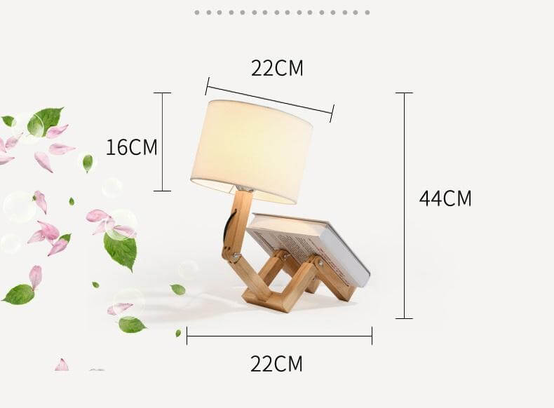Creative Book Holder Robot Shape Table Lamp - MaviGadget