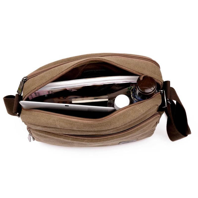 High Quality Canvas Crossbody Bag - MaviGadget
