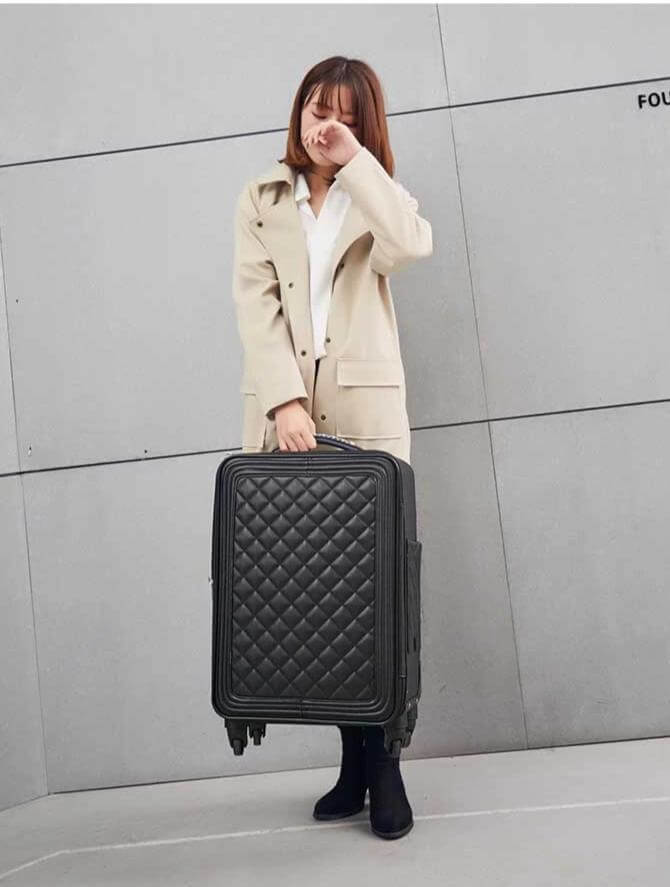 High Capacity Luxury Retro PU Leather Suitcases - MaviGadget