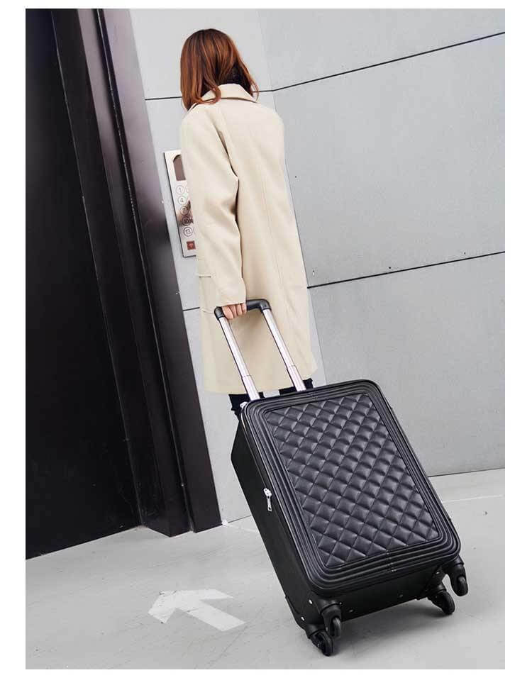 High Capacity Luxury Retro PU Leather Suitcases - MaviGadget