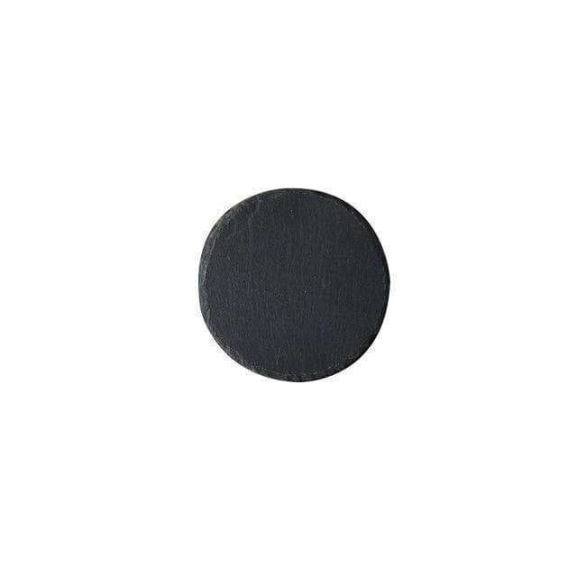 Wooden Slate Round Snack Food Plate - MaviGadget