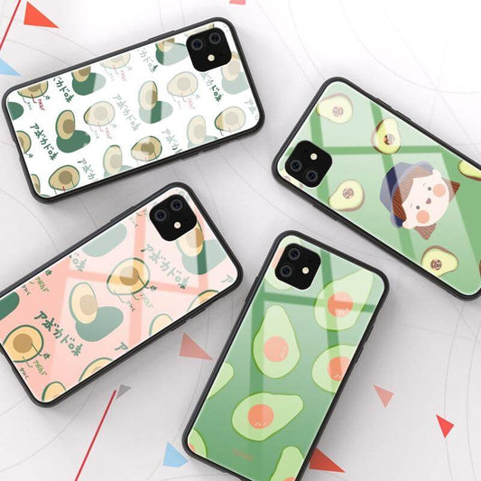 Tempered Glass Avocado iPhone 11 Cases - MaviGadget