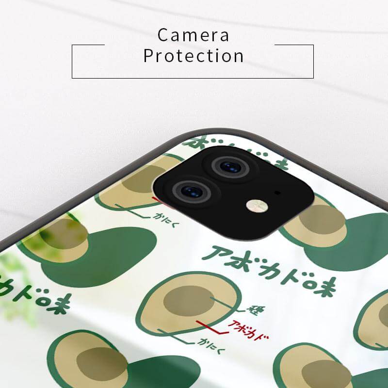 Tempered Glass Avocado iPhone 11 Cases - MaviGadget