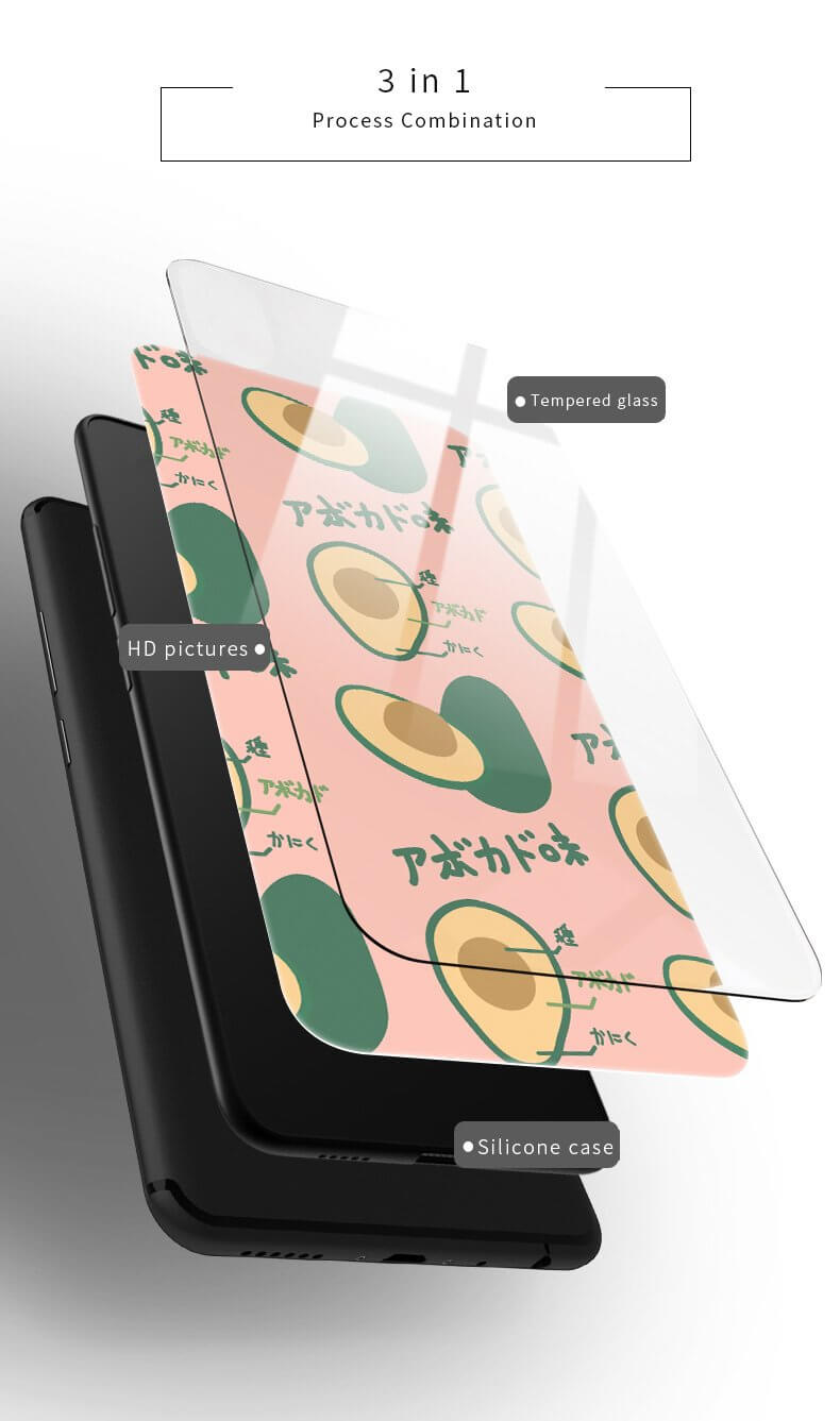 Tempered Glass Avocado iPhone 11 Cases - MaviGadget