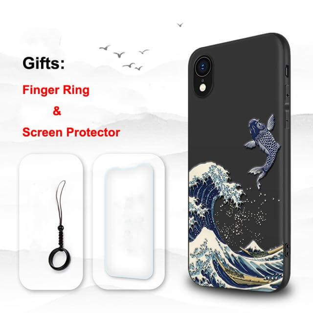 Japanese Art Matte iPhone Cases - MaviGadget