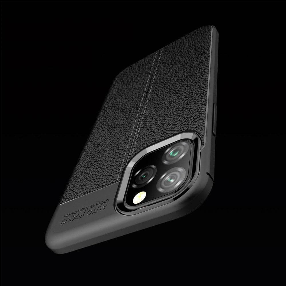 Business Style Leather iPhone 11 Case - MaviGadget