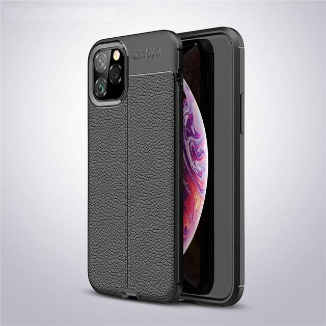 Business Style Leather iPhone 11 Case - MaviGadget