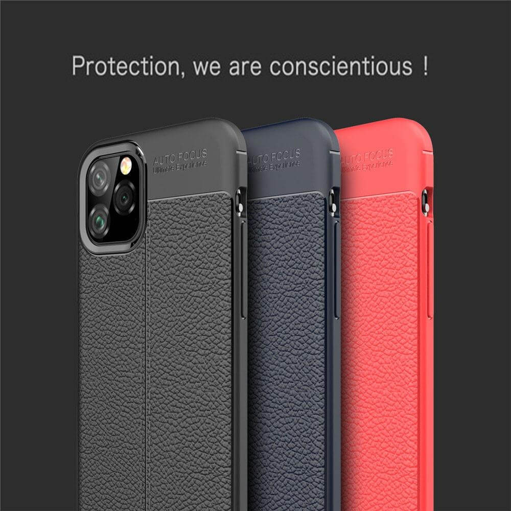 Business Style Leather iPhone 11 Case - MaviGadget