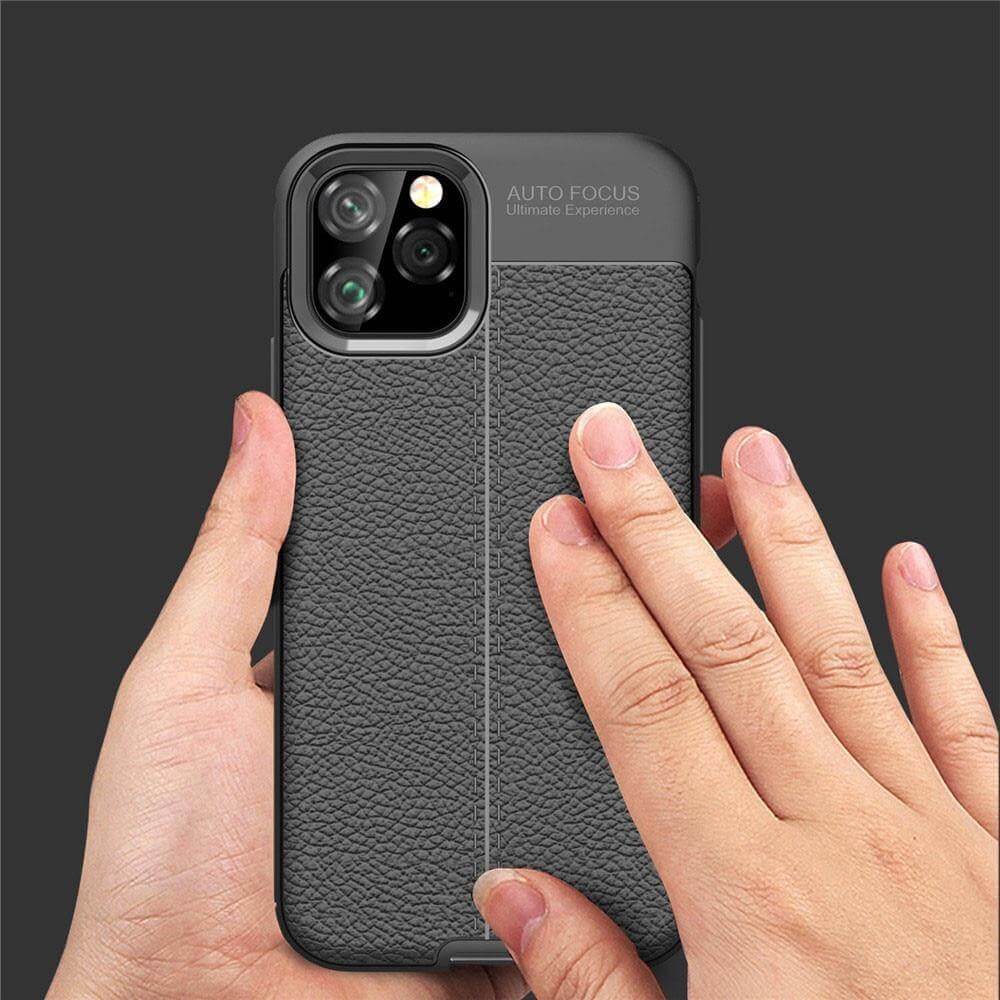 Business Style Leather iPhone 11 Case - MaviGadget