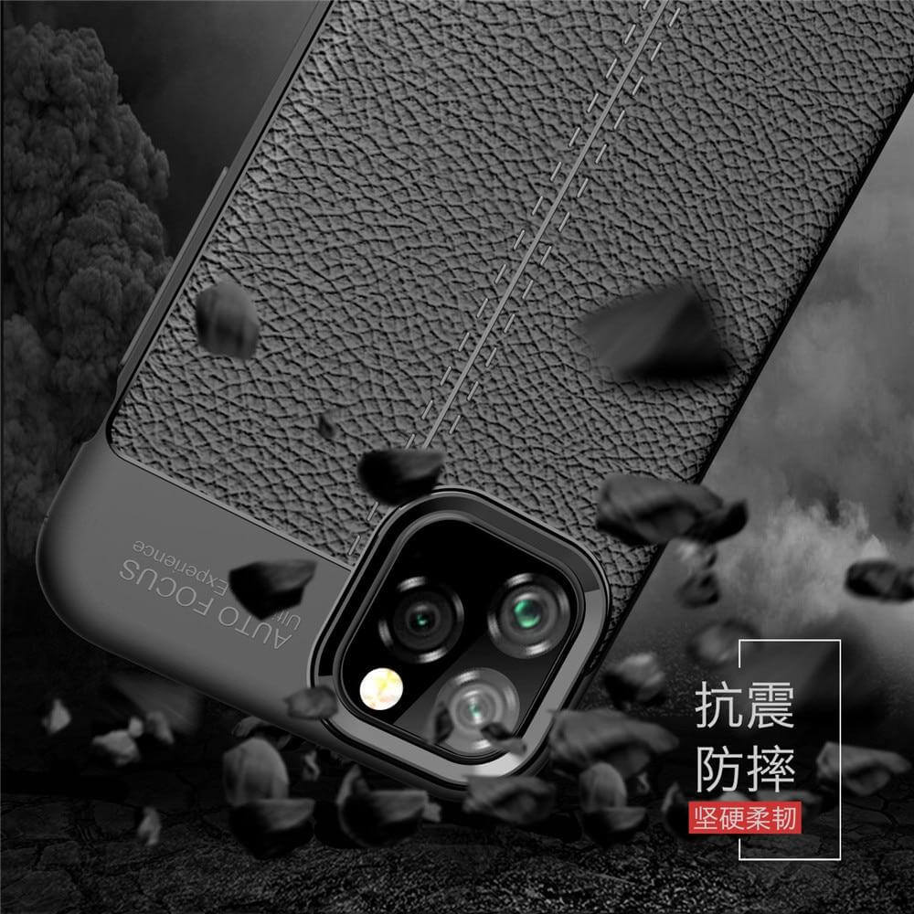 Business Style Leather iPhone 11 Case - MaviGadget