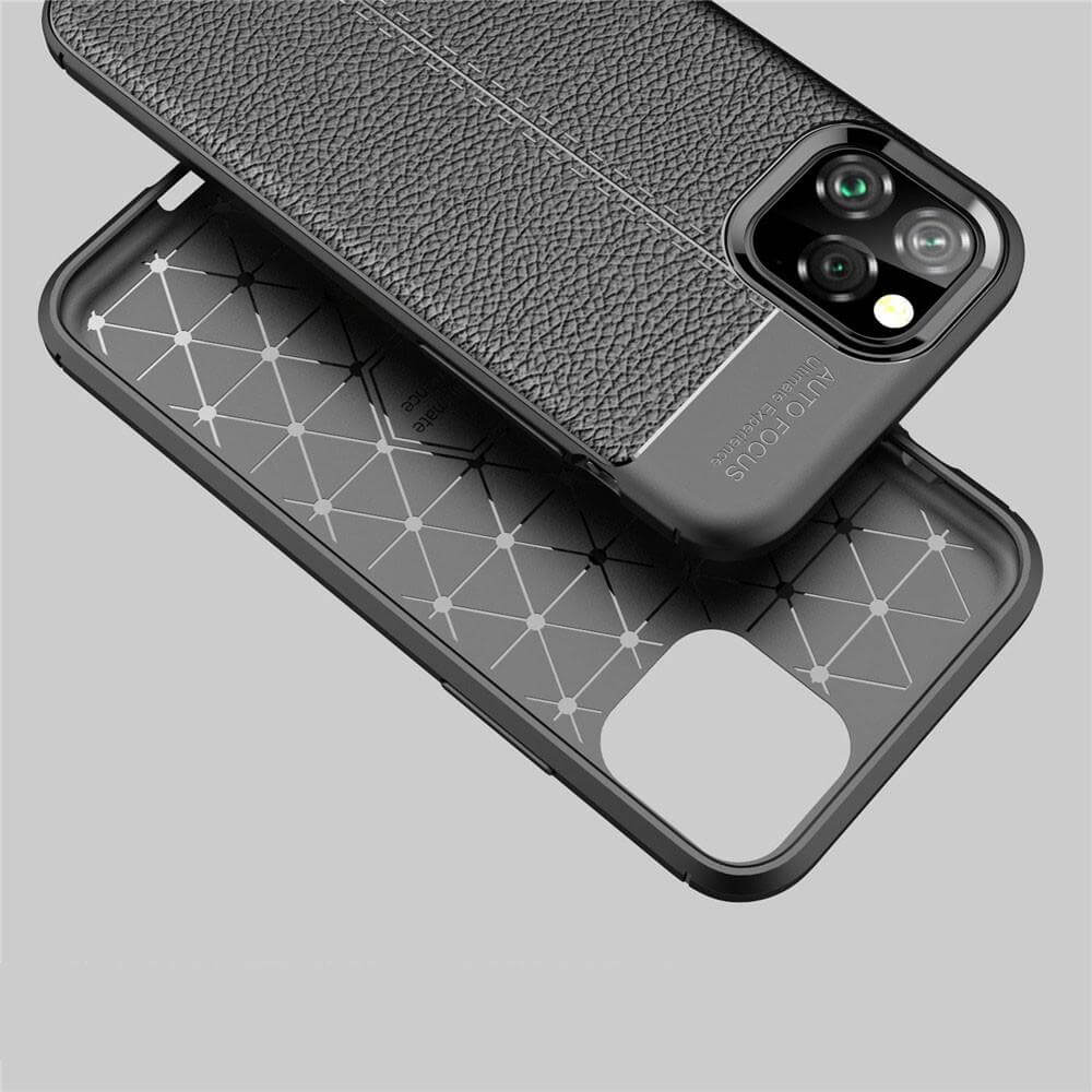 Business Style Leather iPhone 11 Case - MaviGadget