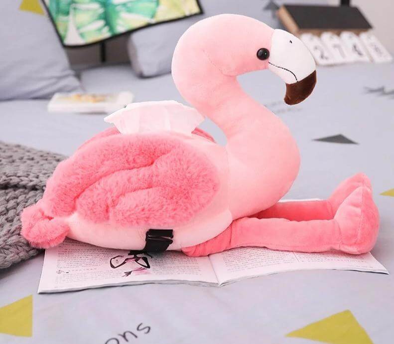 Flamingo Pink Bird Tissue Box - MaviGadget