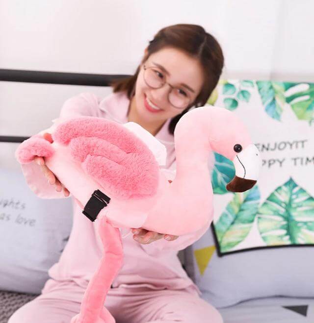 Flamingo Pink Bird Tissue Box - MaviGadget