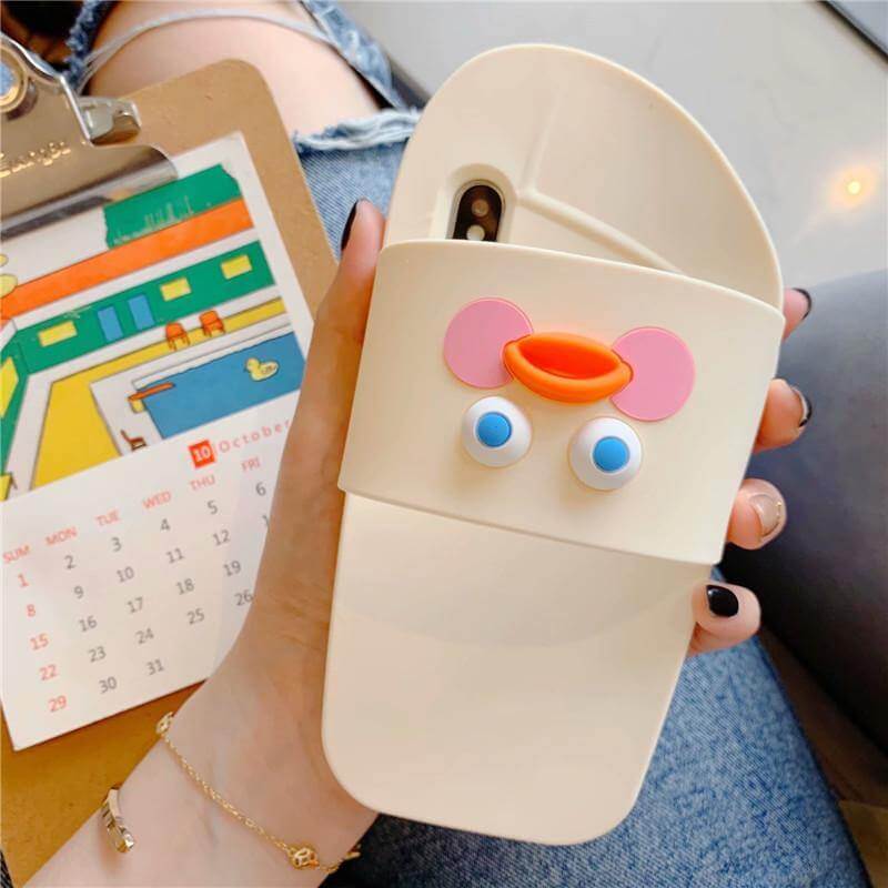 3D Slippers iPhone Cases - MaviGadget