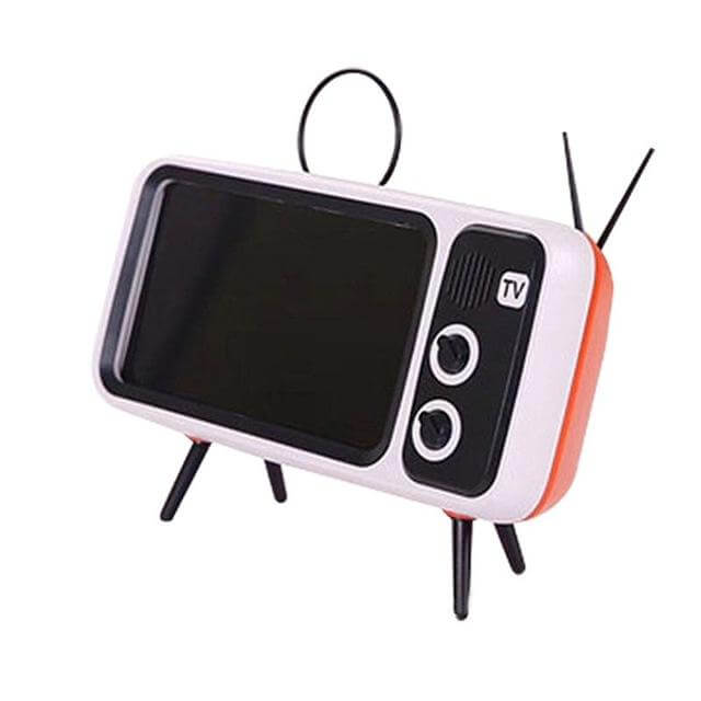 Mini Speaker Retro TV Phone Holder - MaviGadget
