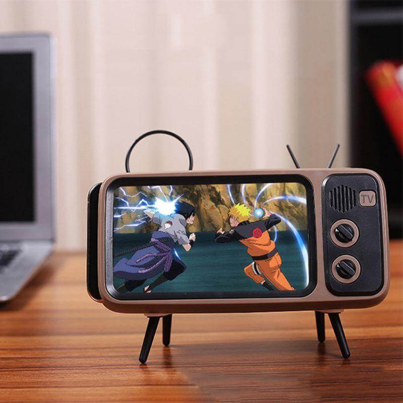 Mini Speaker Retro TV Phone Holder - MaviGadget