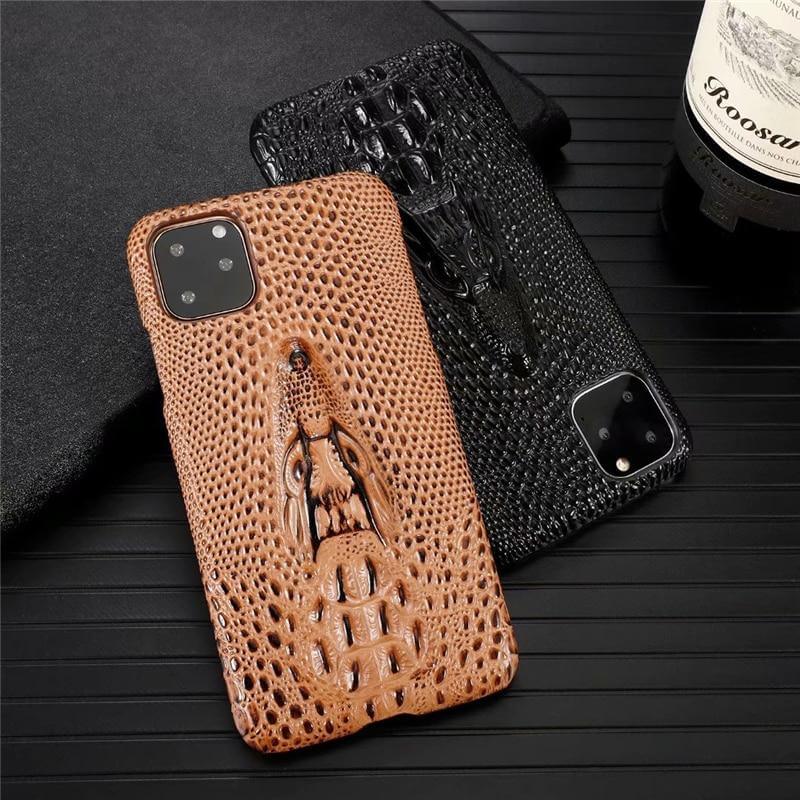 3D Snake Pattern Leather Iphone Cases - MaviGadget