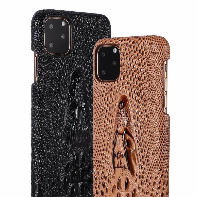 3D Snake Pattern Leather Iphone Cases - MaviGadget