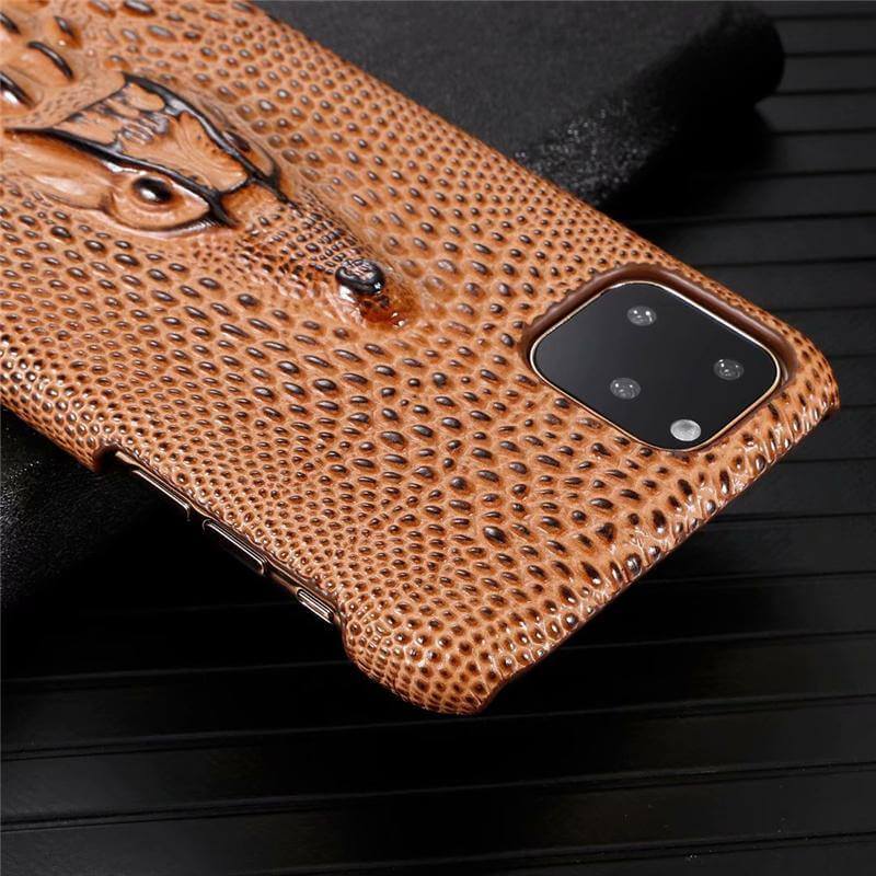 3D Snake Pattern Leather Iphone Cases - MaviGadget
