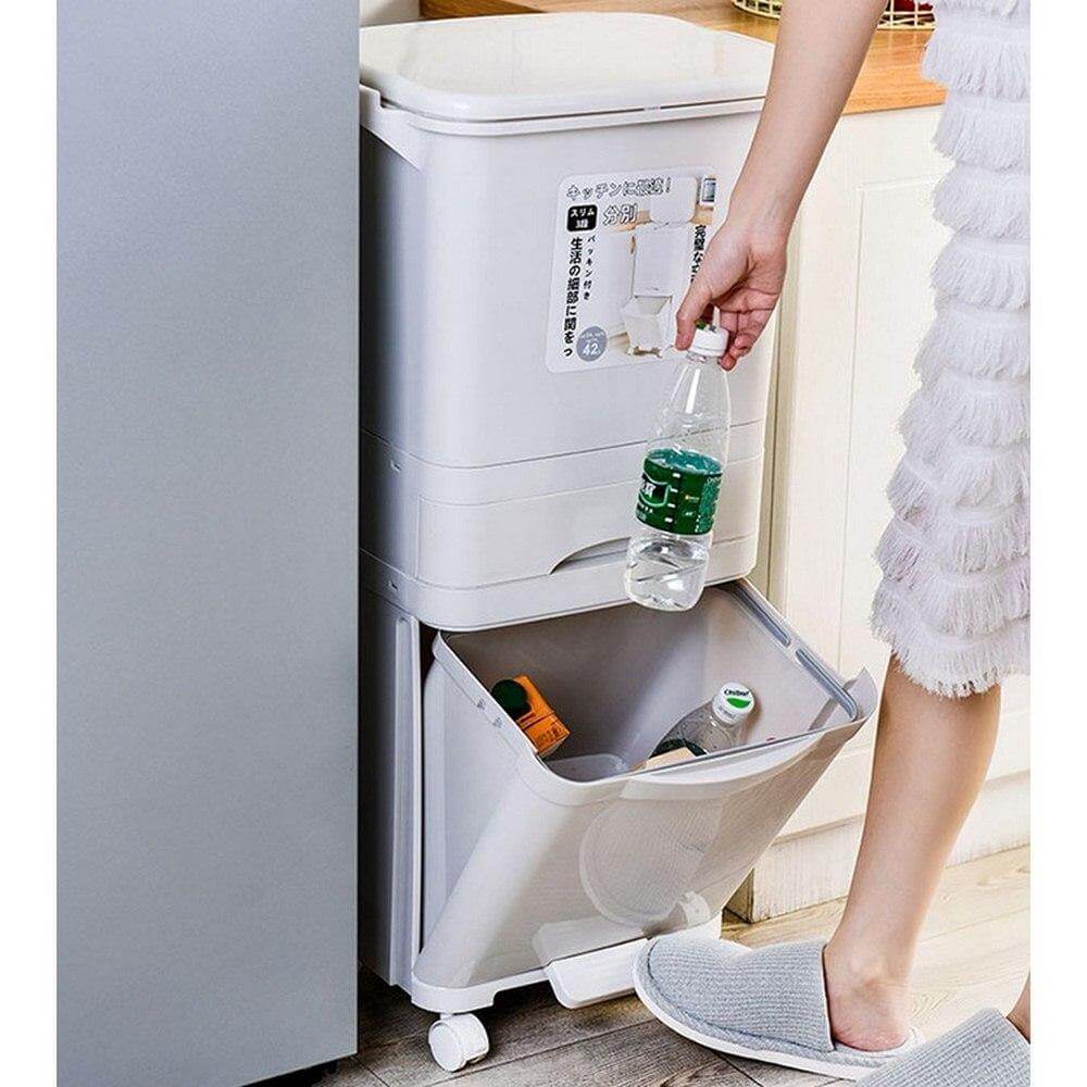 Large Capacity Multi Layers Garbage Trash Can - MaviGadget
