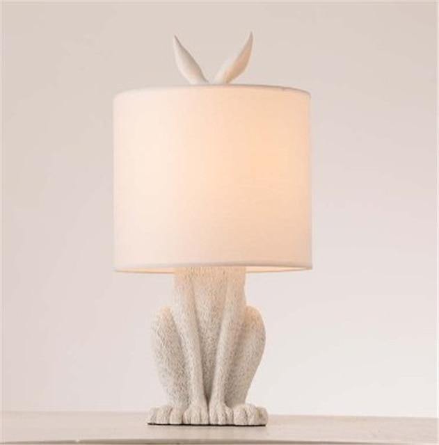 Modern Rabbit Fairytale Resin Table Lamp - MaviGadget