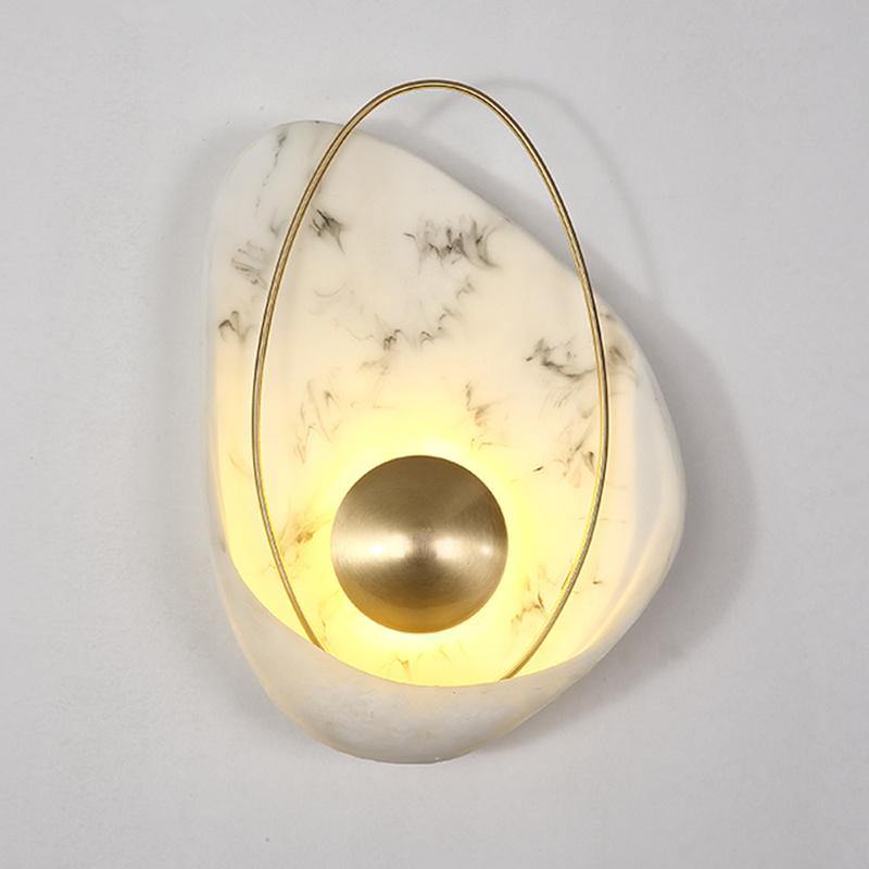 Modern Marble Shell Wall Lamp - MaviGadget