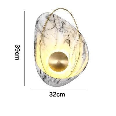 Modern Marble Shell Wall Lamp - MaviGadget