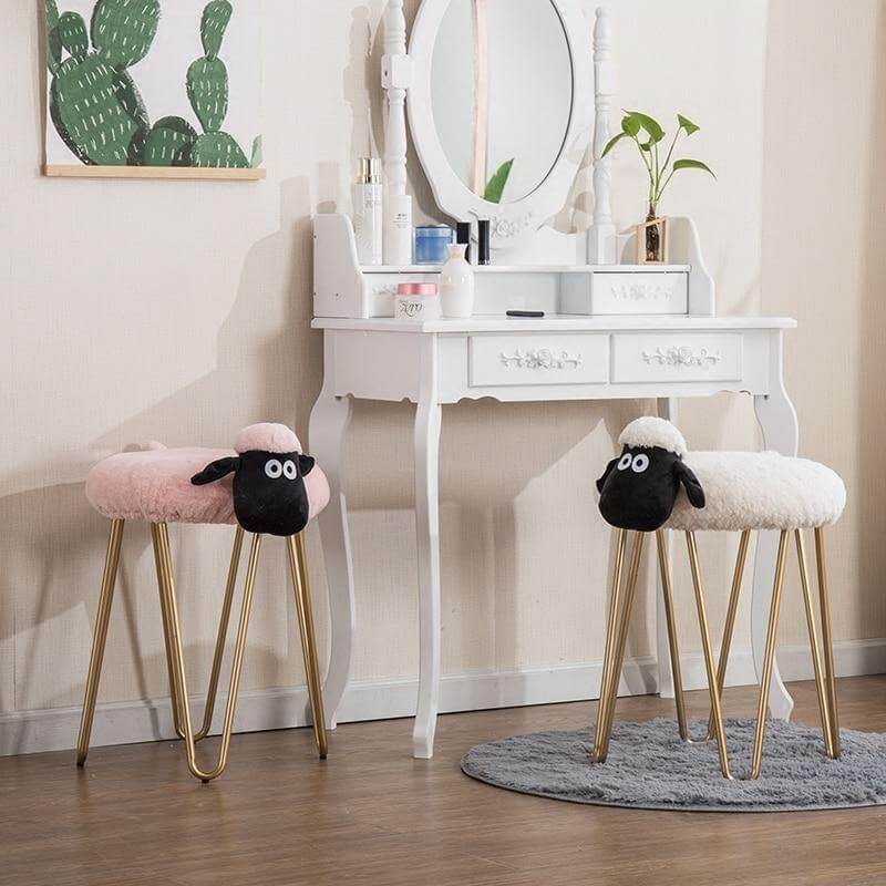 Nordic Style Iron Sheep Stool - MaviGadget