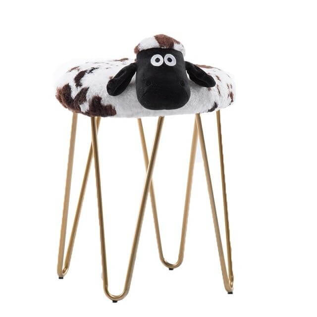Nordic Style Iron Sheep Stool - MaviGadget