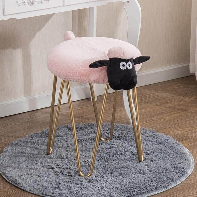 Nordic Style Iron Sheep Stool - MaviGadget