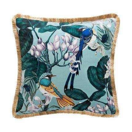 Antique Rainforest Chinese Art Velvet Pillowcase - MaviGadget
