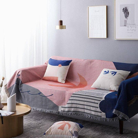 Nordic Geometric Throw Blankets - MaviGadget