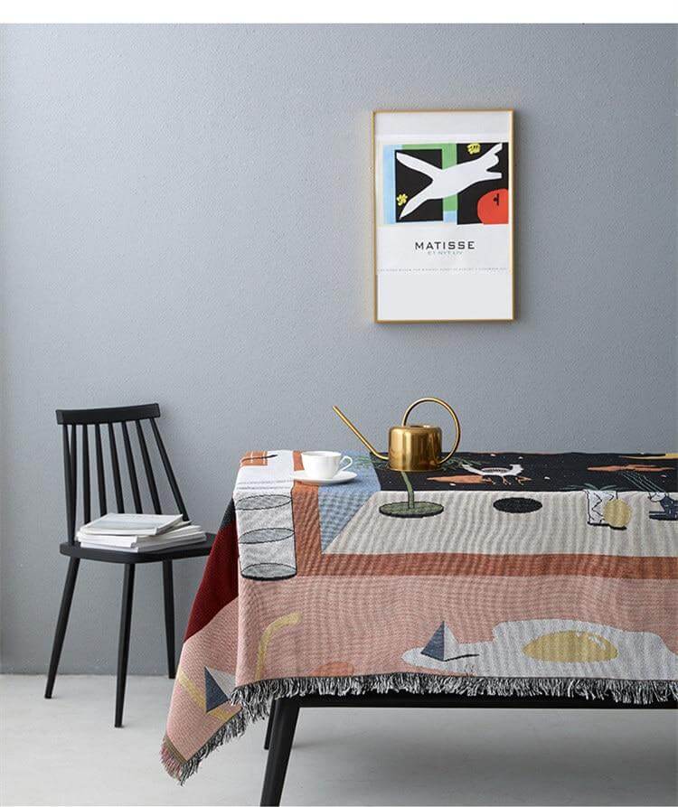 Nordic Geometric Throw Blankets - MaviGadget