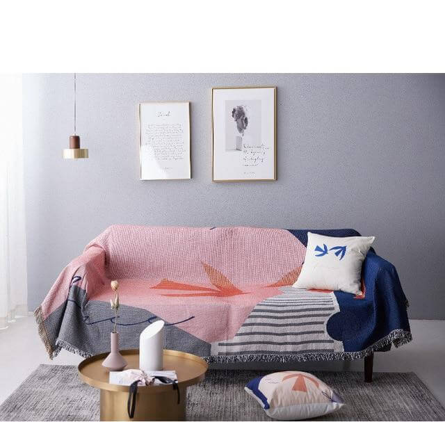 Nordic Geometric Throw Blankets - MaviGadget
