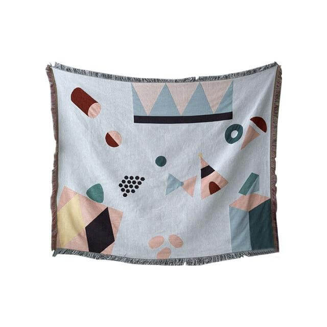 Nordic Geometric Throw Blankets - MaviGadget