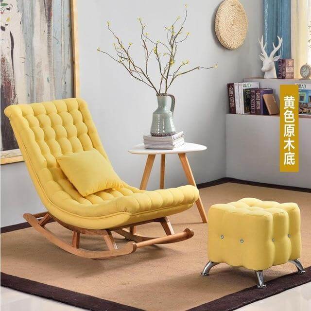 European High-end  Luxury Rocking Rocking Lounge Chair - MaviGadget