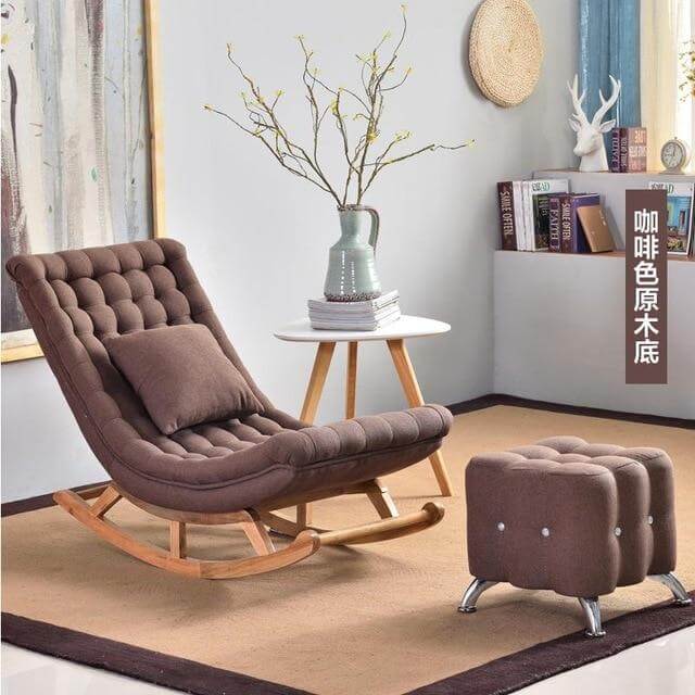European High-end  Luxury Rocking Rocking Lounge Chair - MaviGadget