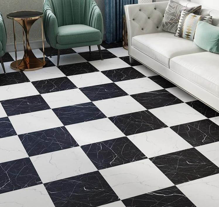 Waterproof Modern Bathroom Kitchen Marble Floor Tile Sticker - MaviGadget