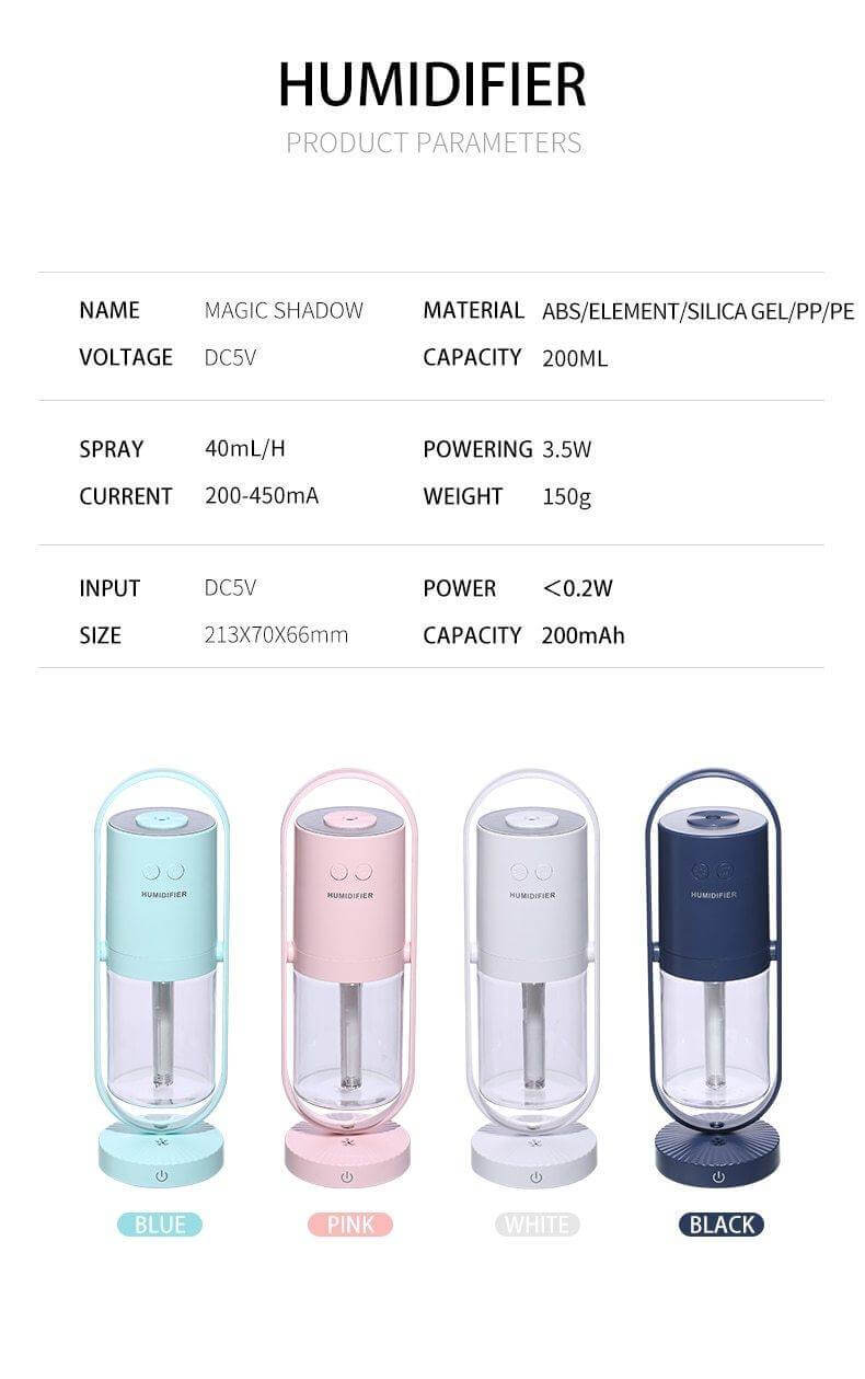 Ultrasonic Magic Negative Air Ion Humidifier - MaviGadget