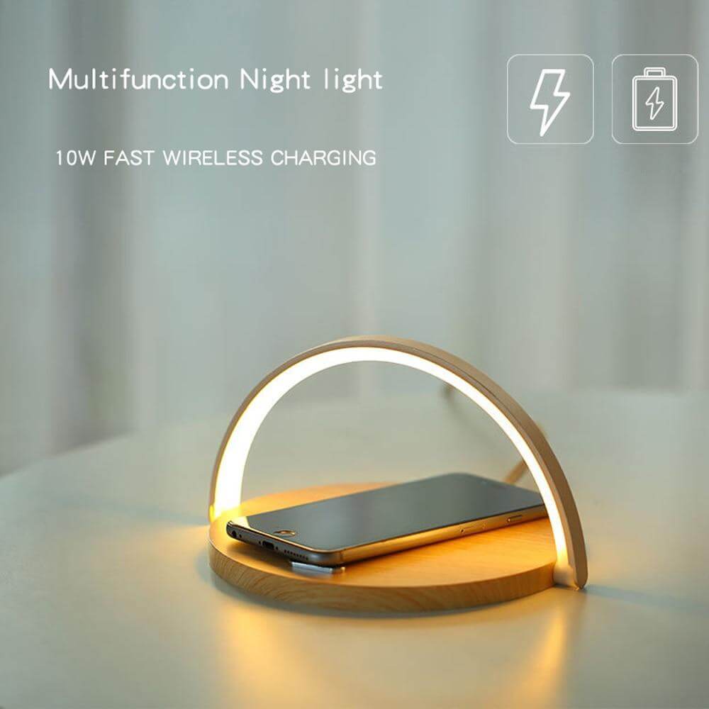 2 in 1 Arch Wireless Charger with Lamp - MaviGadget