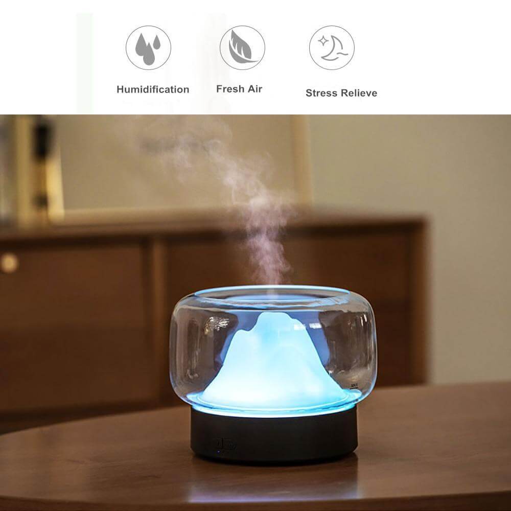 Moutain View Essential Oil Aromatherapy Diffuser Lamp - MaviGadget