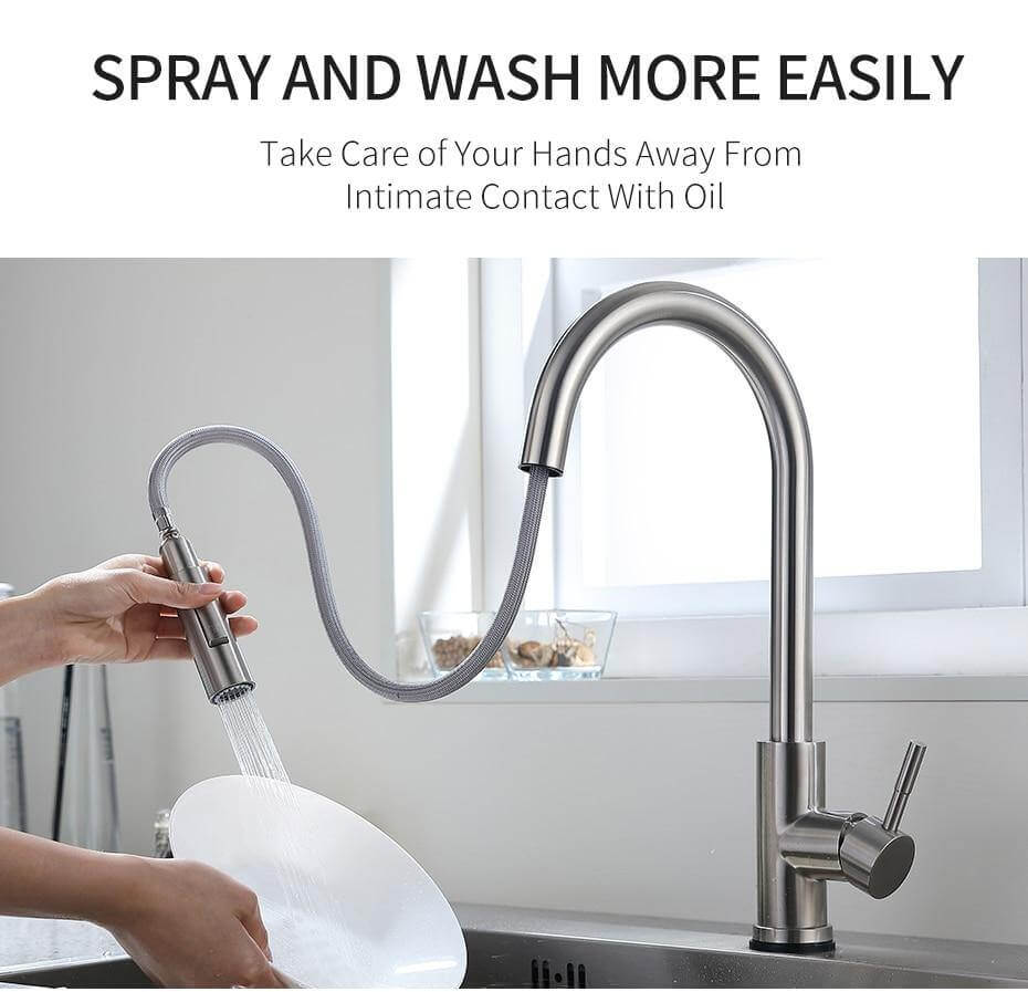 Smart Assistive Touch Control Kitchen Faucet - MaviGadget